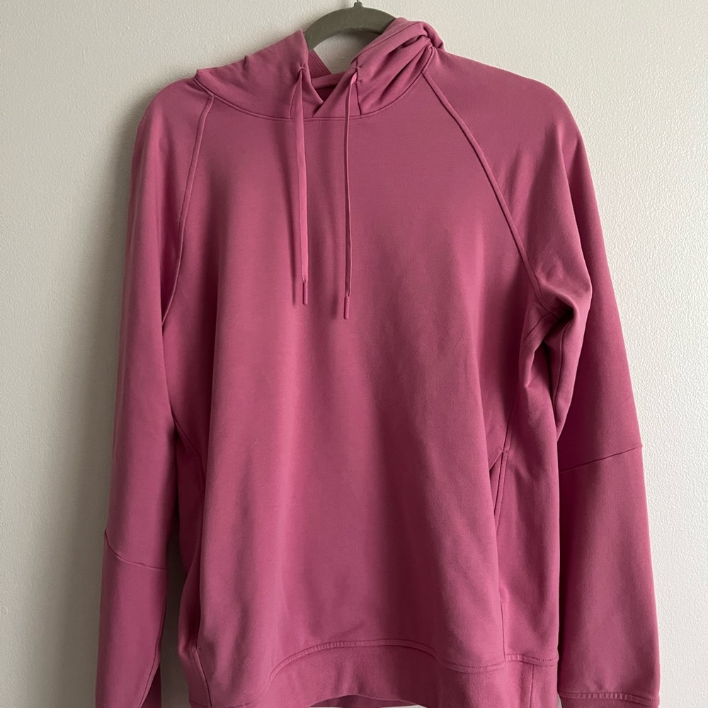 Athletic Pink Drawstring Hoodie